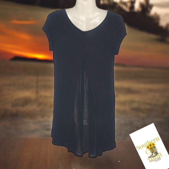 🌻 KIM & CAMI - Small Black Blouse - Picture 3 of 4